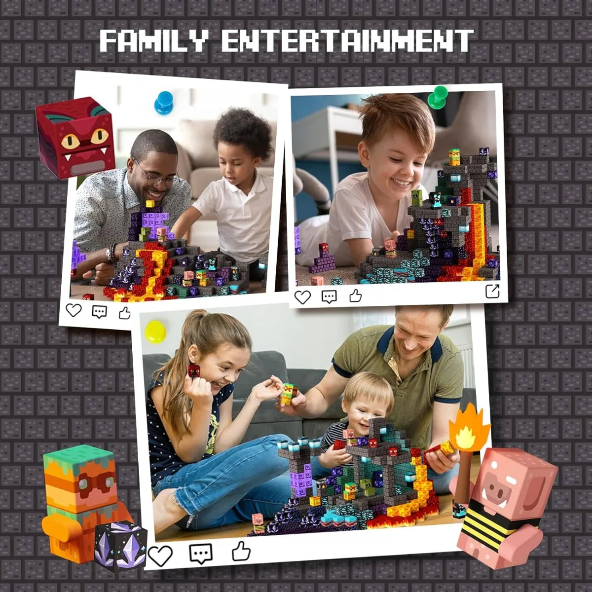 PixelCubyc Magnetic Building Blocks