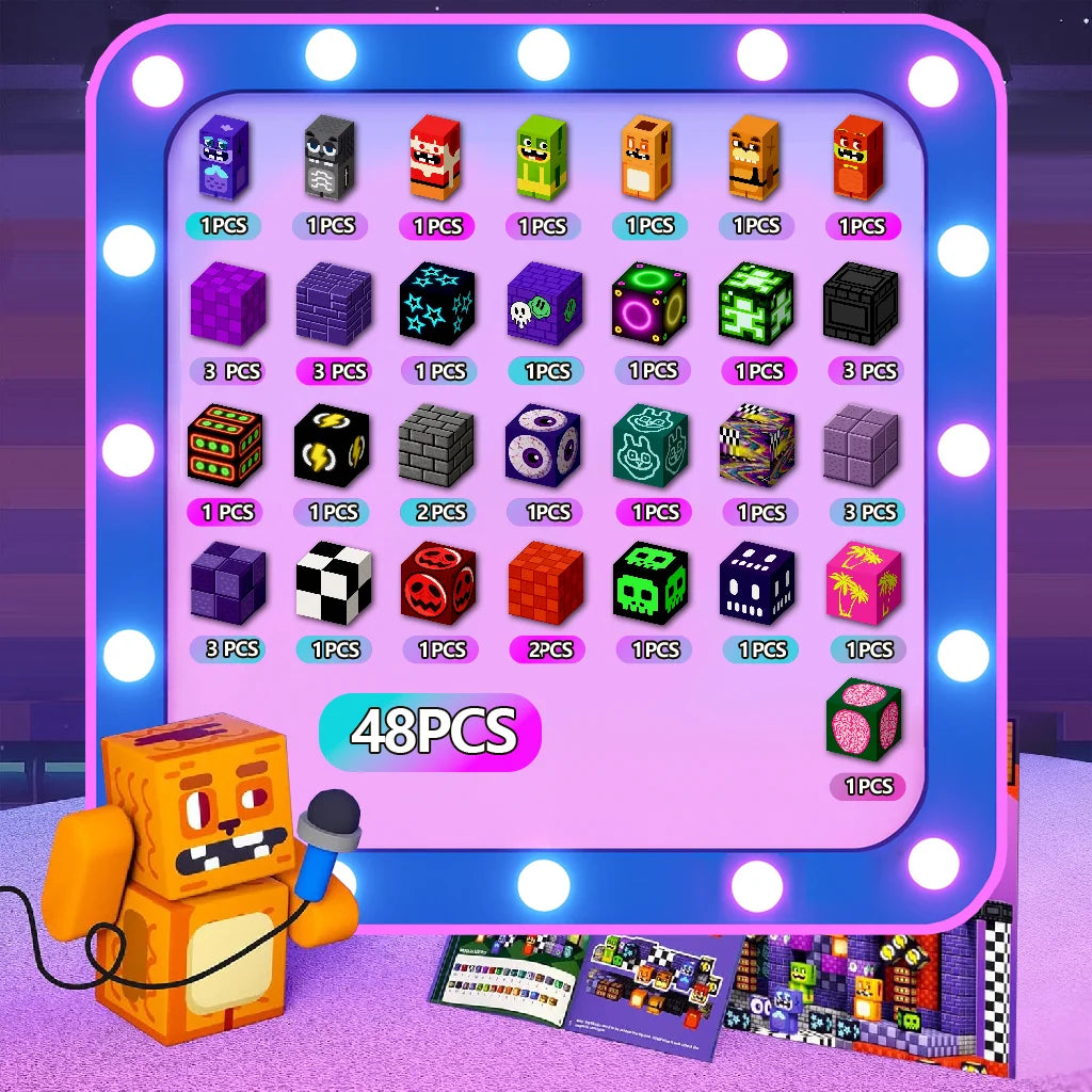 PixelCubyc Magnetic Building Blocks