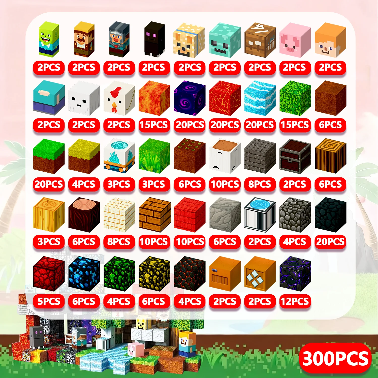 PixelCubyc Magnetic Building Blocks
