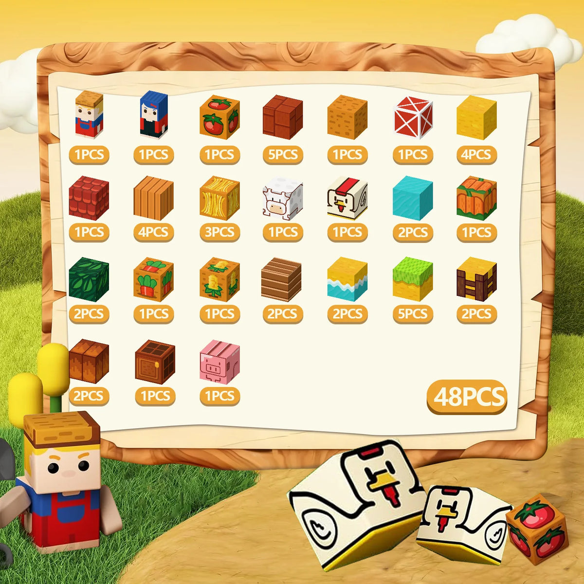 PixelCubyc Magnetic Building Blocks