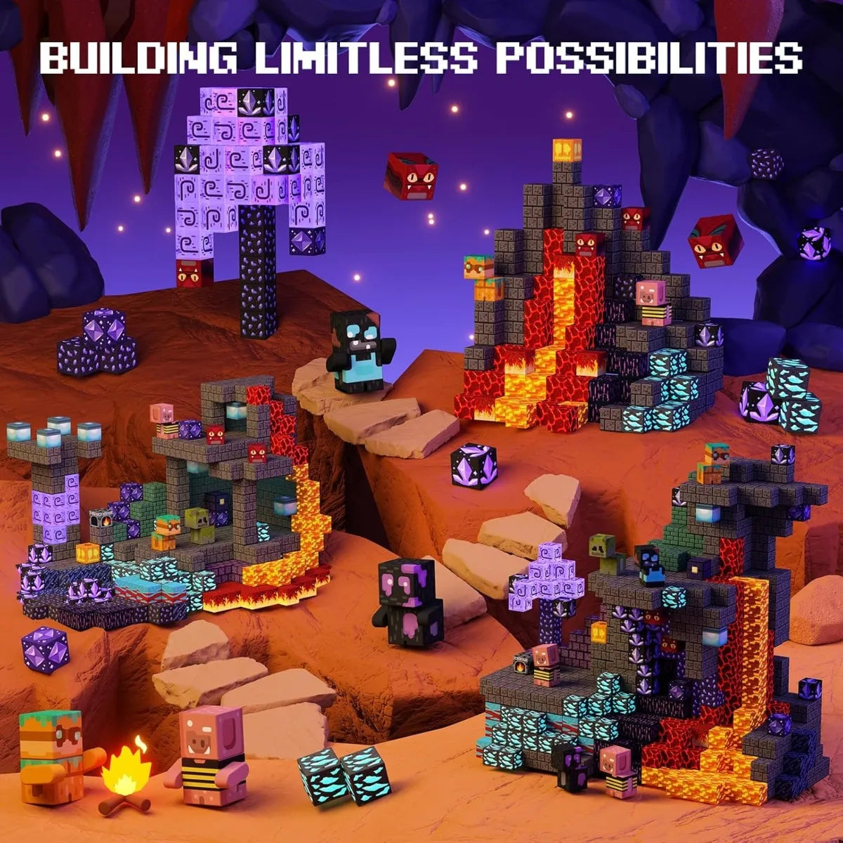 PixelCubyc Magnetic Building Blocks