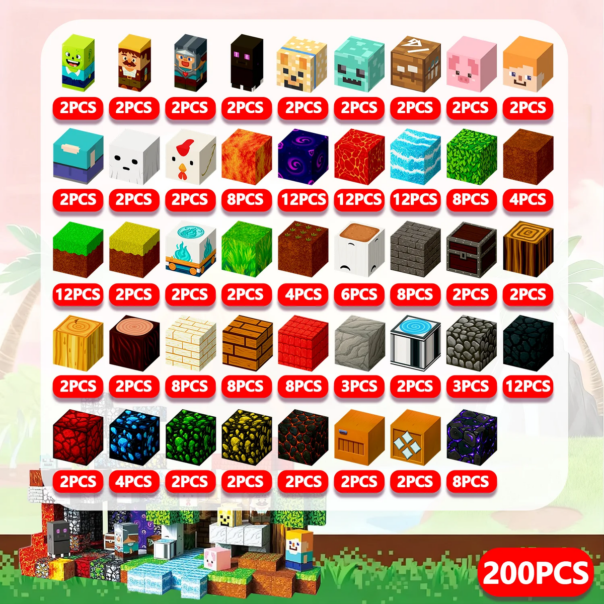 PixelCubyc Magnetic Building Blocks