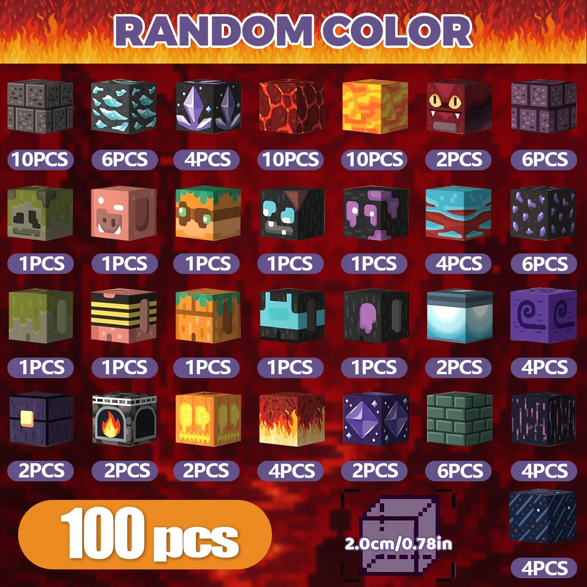 PixelCubyc Magnetic Building Blocks